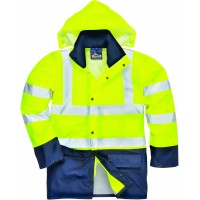 PARKA BICOLOR AMARELO ALTA VISIB/AZUL ESC S496 PARKA BICOLOR AMARELO ALTA VISIB/AZUL ESC S496